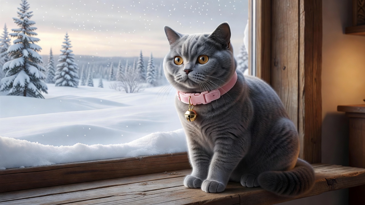 British Shorthair with Breakaway Collar